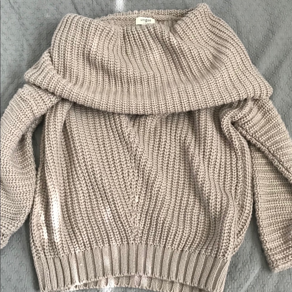 Cable knit sweater